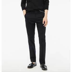 J.Crew Straight Fit Flex Chino Pant Stretch Cotton Classic Black W 28 L 32 NWT